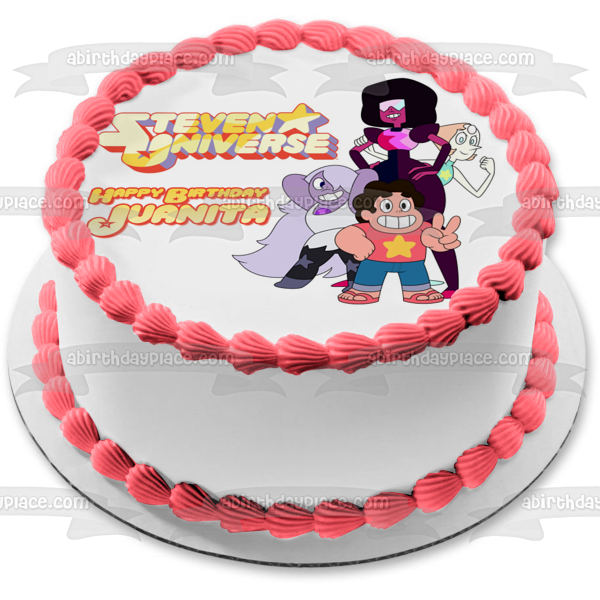 50+ Best Steven Universe Birthday Cake Ideas and Designs (2025) 15 Steven Universe Amethyst Pearl Garnet Edible Cake Topper Image ABPID00 – A Birthday Place