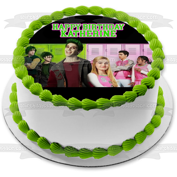 Zombies Zed Addison Bucky Eliza Bree and Zoe Edible Cake Topper Image ABPID06278