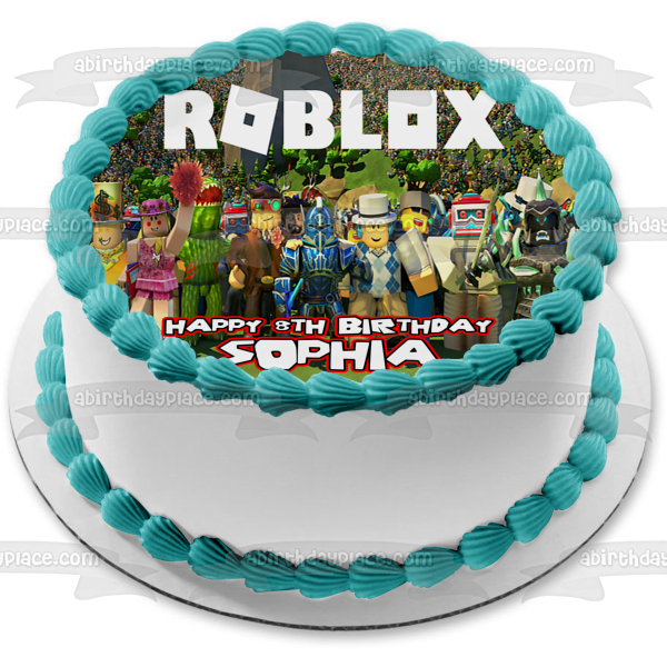 Roblox Assorted Characters Edible Cake Topper Image ABPID07367