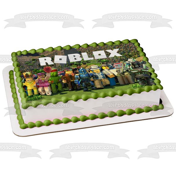 Roblox Assorted Characters Edible Cake Topper Image ABPID07367