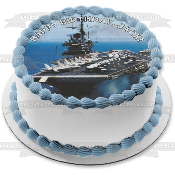 Connie Ship Aircraft Carrier US Navy Edible Cake Topper Image ABPID49764