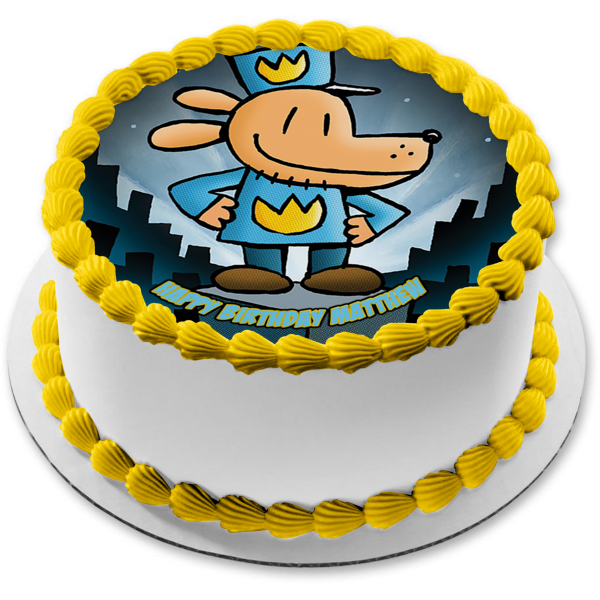 Dogman birthday deals cake