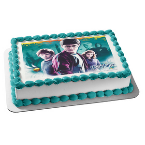Harry Potter Hermione Granger Ron Weasley Serverus Snape Draco Malfoy Edible Cake Topper Image ABPID03670