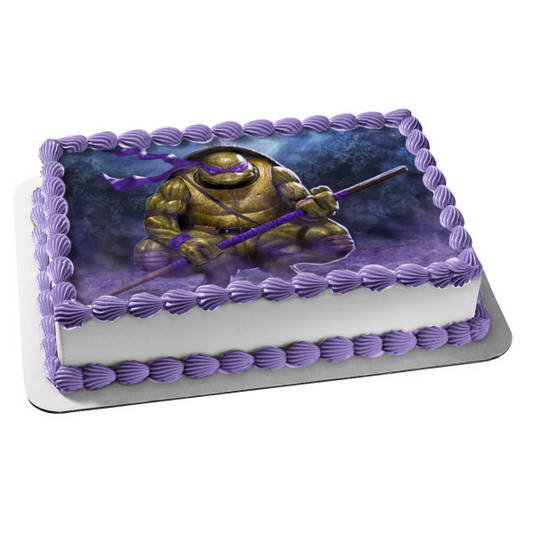 Teenage Mutant Ninja Turtles Donatello Bo Edible Cake Topper Image ABPID03721