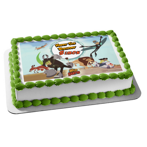 Wild Kratts Chris Kratt Martin Kratt Wildlife Edible Cake Topper Image ABPID06285