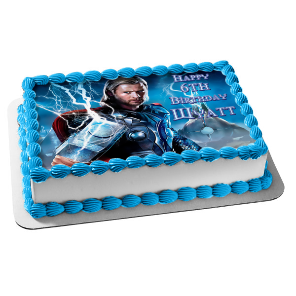 Thor hammer and helmet design cake | Thor cake, Marvel birthday cake, Thor  birthday