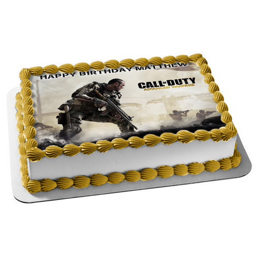Imagen de adorno comestible para tarta de jabón Call of Duty Advanced Warfare ABPID05012 