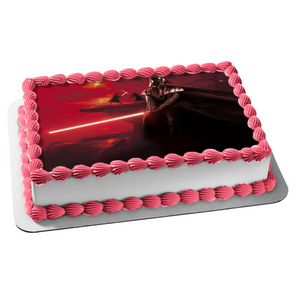 Star Wars Darth Vader Lightsaber Edible Cake Topper Image ABPID03764
