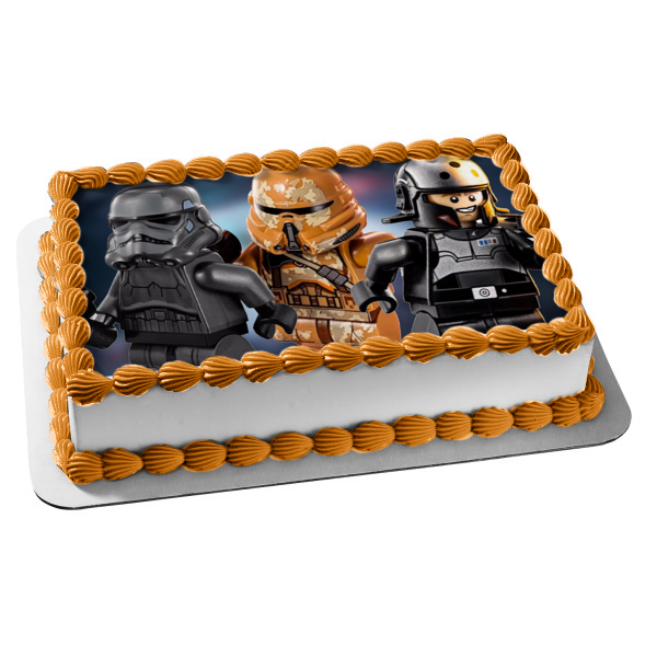 Star Wars LEGO Stormtroopers Edible Cake Topper Image ABPID03774