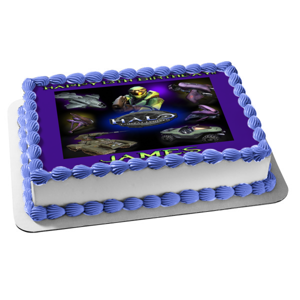 Halo Combat Evolved Warthog Marines Edible Cake Topper Image ABPID03834