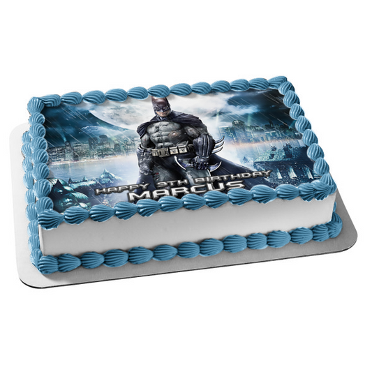 Batman Arkham Asylum Bruce Wayne Edible Cake Topper Image ABPID03626