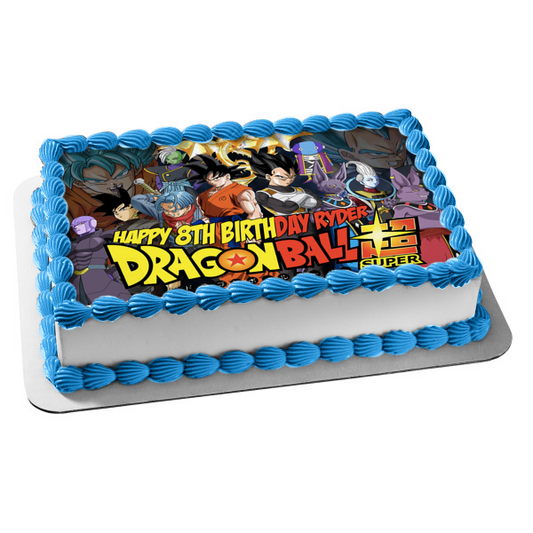 Dragon Ball Super Goku Broly and Cheelai Edible Cake Topper Image ABPID01634