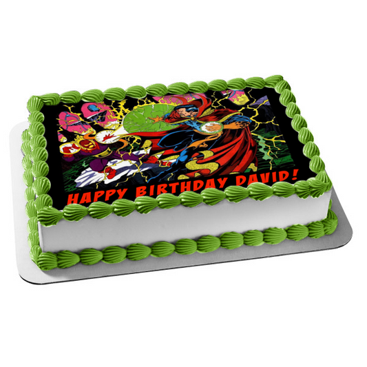 Dr. Strange Steven Strange Comic Edible Cake Topper Image ABPID27459