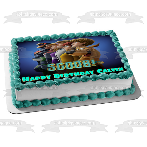 Scoob! New Animated Scooby Doo Movie Mystery Inc Blue Falcon Edible Cake Topper Image ABPID51402