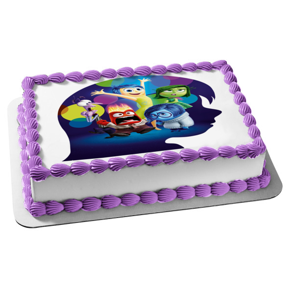 Inside Out Disgust Joy Anger Sadness and Fear Edible Cake Topper Image ABPID03883