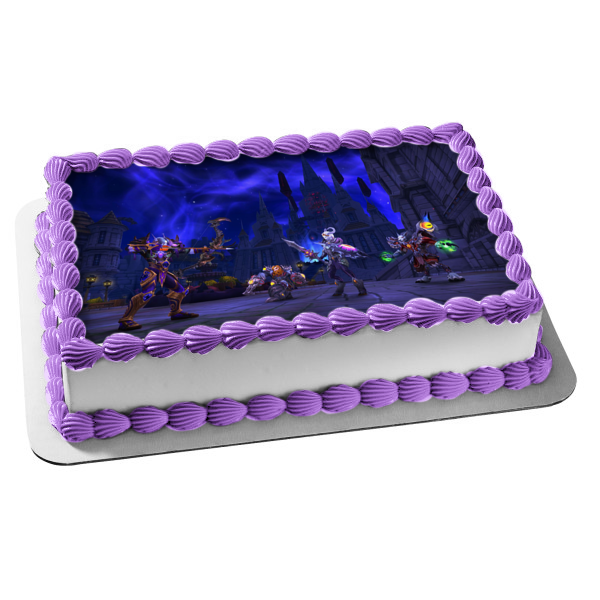 World of Warcraft Night Elf Worgen Draenei Dwarf Edible Cake Topper Image ABPID53394