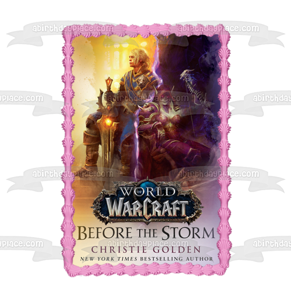 Before the Storm (World of Warcraft): A Novel Book Cover Edible Cake Topper Image ABPID53397