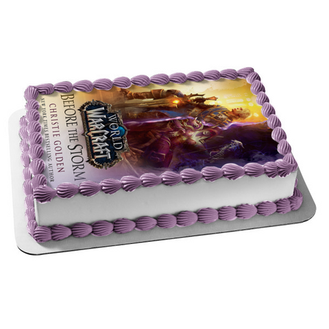 Before the Storm (World of Warcraft): A Novel Book Cover Edible Cake Topper Image ABPID53397