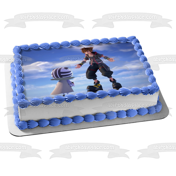 Kingdom Hearts 3 Re Mind DLC Sora Edible Cake Topper Image ABPID53414