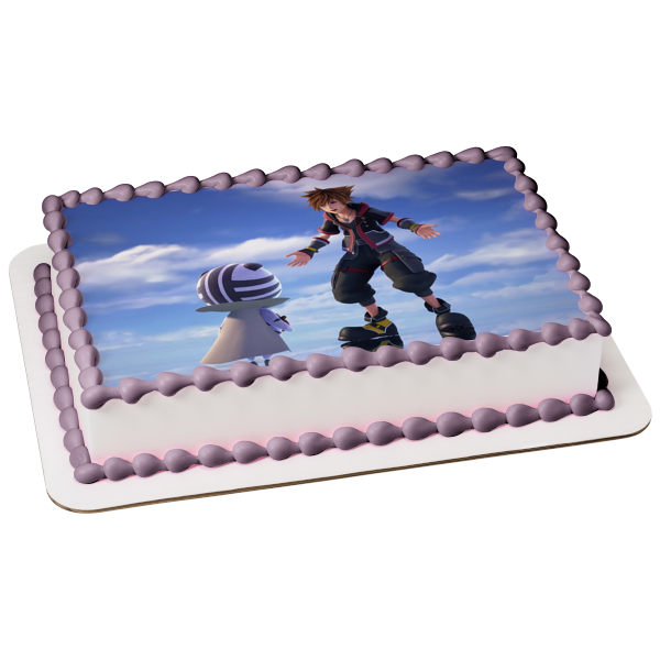 Kingdom Hearts 3 Re Mind DLC Sora Edible Cake Topper Image ABPID53414
