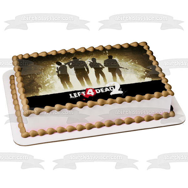 Left 4 Dead 2 Character Silhouettes Edible Cake Topper Image ABPID53464