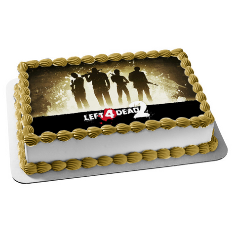 Left 4 Dead 2 Character Silhouettes Edible Cake Topper Image ABPID53464