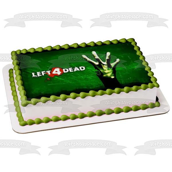 Left 4 Dead Logo Edible Cake Topper Image ABPID53465