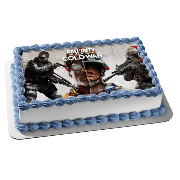 Call of Duty Black Ops Cold War Russel Adler Edible Cake Topper Image ABPID53466