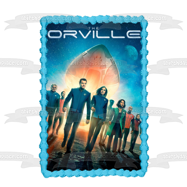 The Orville Ed Mercer Kelly Grayson Sci Fi Comedy TV Show  Poster Edible Cake Topper Image ABPID53468