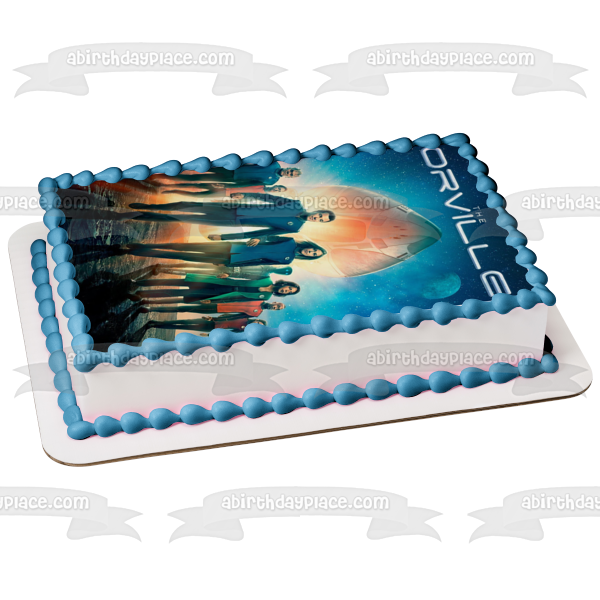 The Orville Ed Mercer Kelly Grayson Sci Fi Comedy TV Show  Poster Edible Cake Topper Image ABPID53468