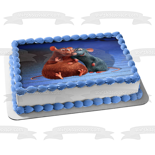 Ratatouille Remy and Emile Edible Cake Topper Image ABPID05239