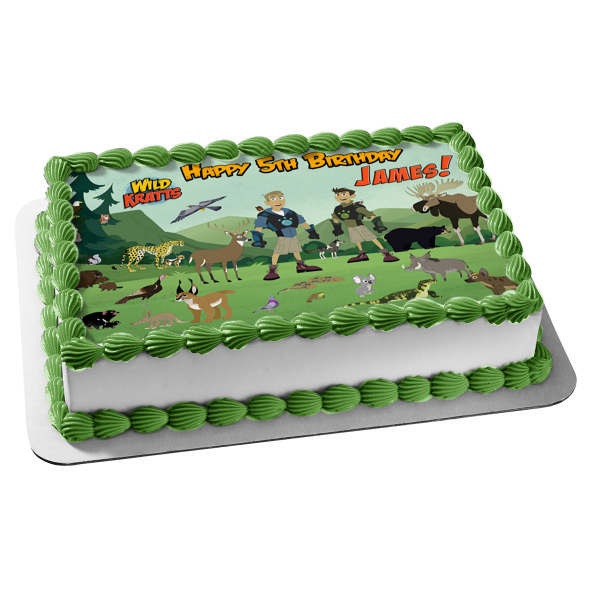 Wild Kratts Chris Kratt Martin Kratt Wildlife Edible Cake Topper Image ABPID05268