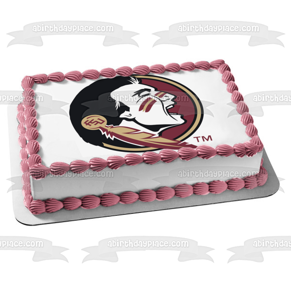 Florida State Seminoles Logo Native American Edible Cake Topper Image ABPID03950