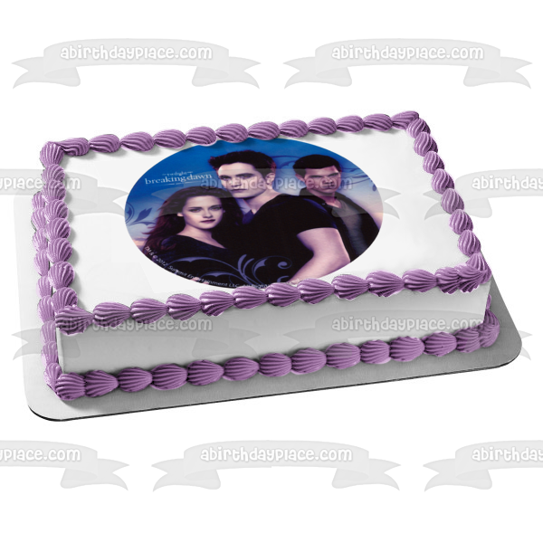 Twilight Breaking Dawn Bella Edward and Jacob Edible Cake Topper Image ABPID03969