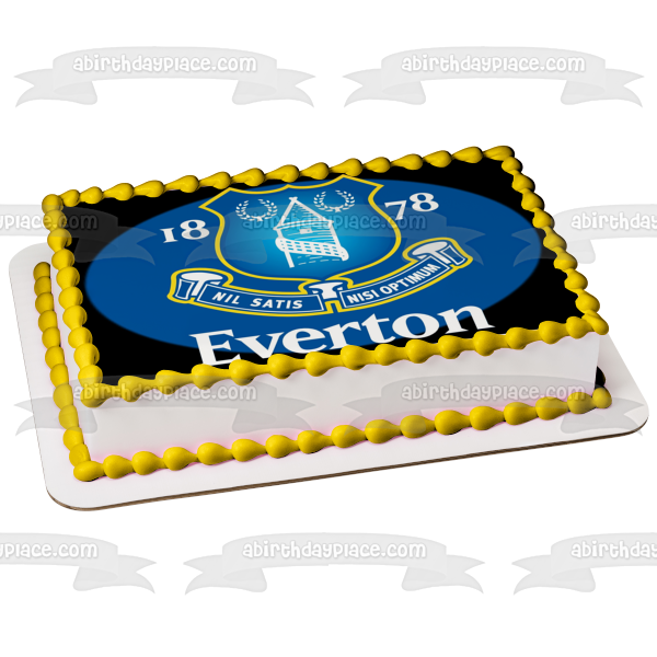 Everton Football Club Crest the Toffees Edible Cake Topper Image ABPID03979