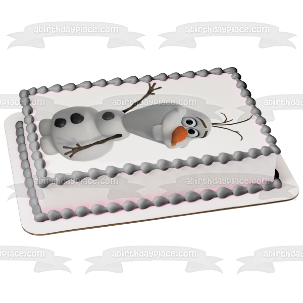 Frozen Olaf Edible Cake Topper Image ABPID03980