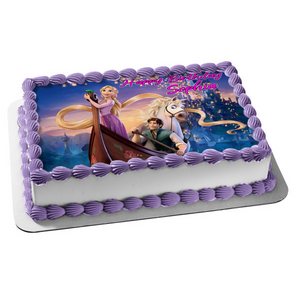 Disney Tangled Rapunzel Flynn Rider Maximus Edible Cake Topper Image ABPID05871