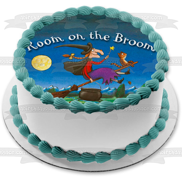 Room on the Broom Julia Donaldson Edible Cake Topper Image ABPID01140