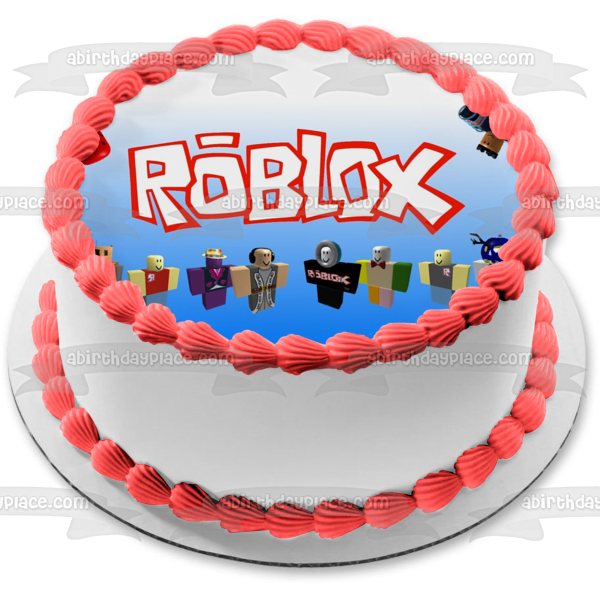 Roblox Custom Player Happy Birthday Edible Cake Topper Image ABPID00150