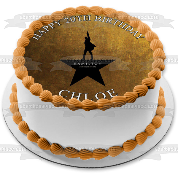 Hamilton Musical Poster Alexander Edible Cake Topper Image ABPID03827
