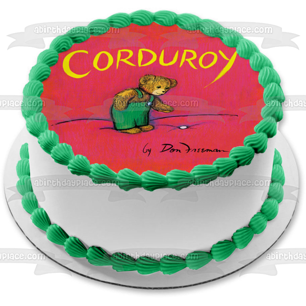 Corduroy Don Freeman Teddy Bear Edible Cake Topper Image ABPID04012