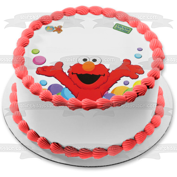 Sesame Street Tickle Me Elmo Ha Ha Ha That Tickles Edible Cake Topper Image ABPID08407