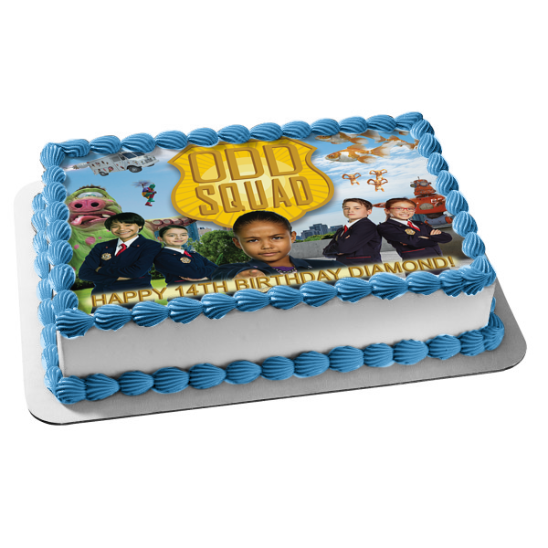 Odd Squad Agent Olympia Ms. O Agent Otto Agent Otis Edible Cake Topper Image ABPID52129