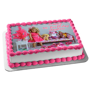 American Girl Doll Edible Cake Topper Image ABPID00461