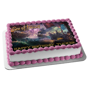 Sea of Thieves Pirate Treasure Edible Cake Topper Image ABPID00476