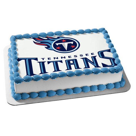 Tennessee Titans Professional American Football In Nashville Edible Cake Topper Image ABPID04093