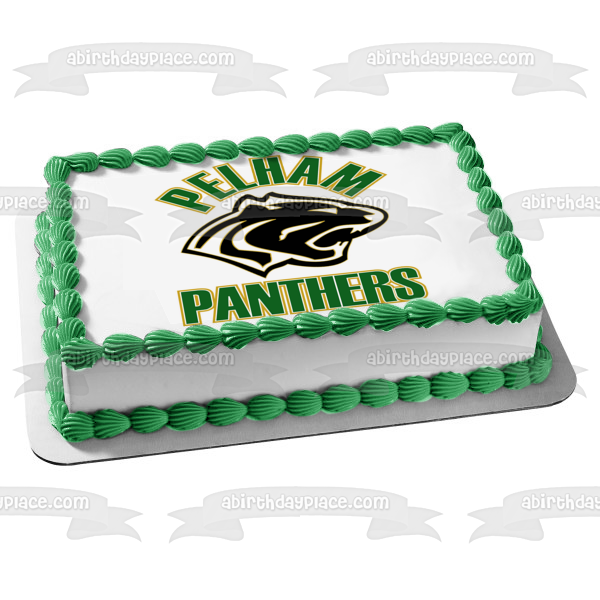 Pelham Panthers High School Sports Logo Edible Cake Topper Image ABPID04103