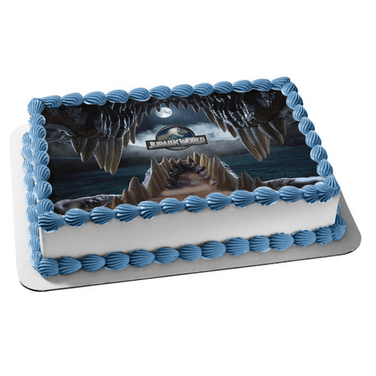 Jurassic World Indominus Rex Dinosaur Jaws Edible Cake Topper Image ABPID04135