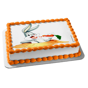Looney Toons Bugs Bunny Carrot What's Up Doc Edible Cake Topper Image ABPID04156