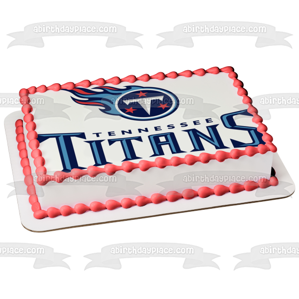 Tennessee Titans Professional American Football Log Nashville Edible Cake Topper Image ABPID04201